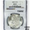 Image 1 : 1884-CC Morgan Silver Dollar NGC MS63