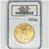 Image 1 : 1908 $20 Gold Double Eagle NGC MS63 No Motto