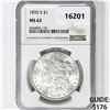 Image 1 : 1890-S Morgan Silver Dollar NGC MS62