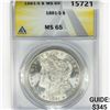 Image 1 : 1881-S Morgan Silver Dollar ANACS MS65
