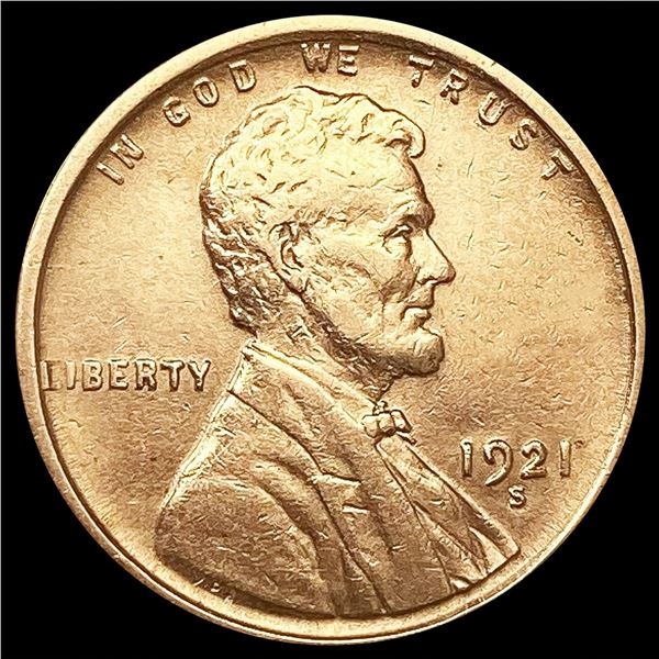 1921-S RD Wheat Cent UNCIRCULATED