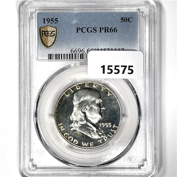 1955 Franklin Half Dollar PCGS PR66