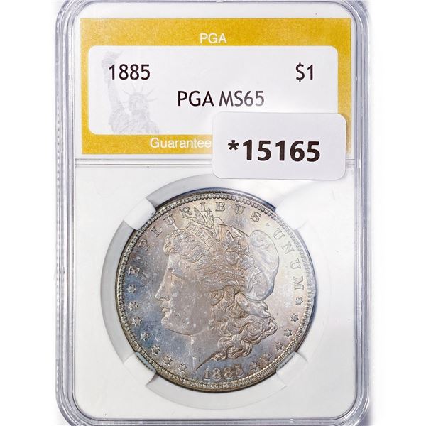 1885 Morgan Silver Dollar PGA MS65