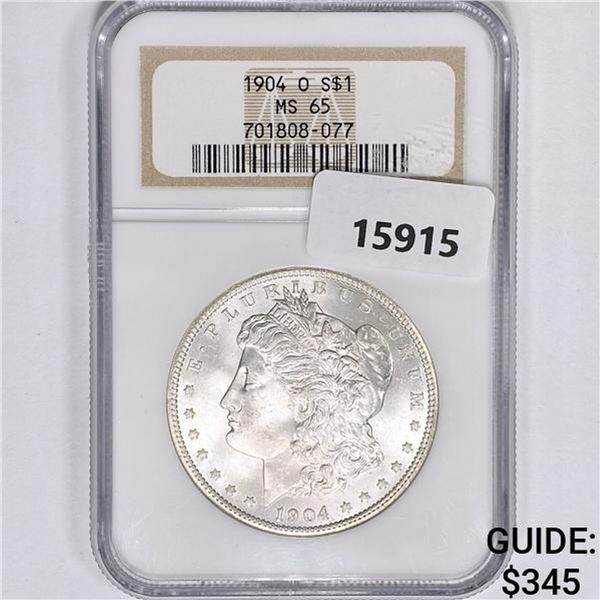 1904-O Morgan Silver Dollar NGC MS65