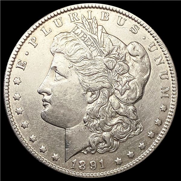 1891-CC Morgan Silver Dollar CLOSE UNCIRCULATED