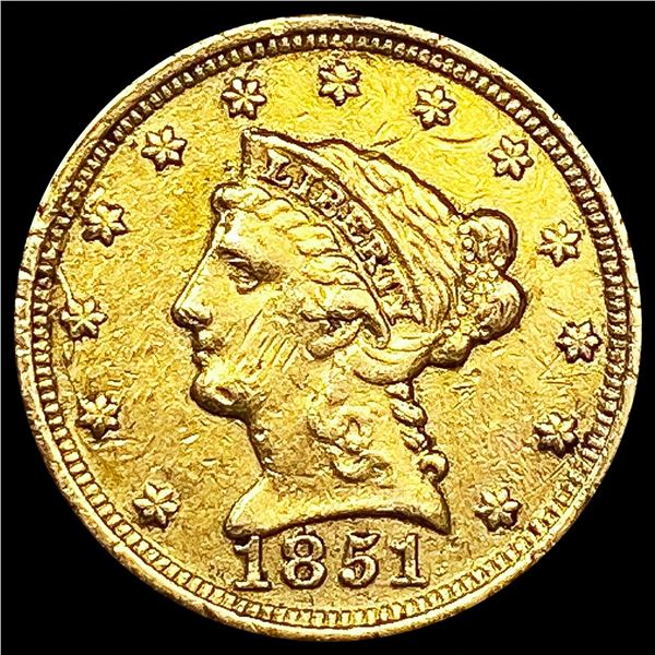 1851 $2.50 Gold Quarter Eagle LIGHTLY CIRCULATED