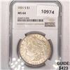 Image 1 : 1921-S Morgan Silver Dollar NGC MS64