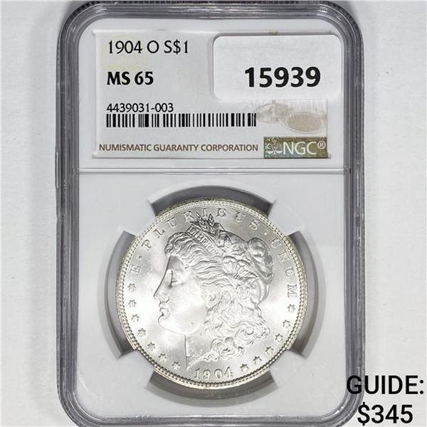 1904-O Morgan Silver Dollar NGC MS65