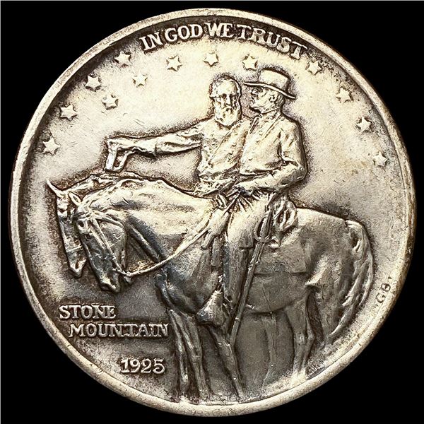 1925 Stone Mountain Half Dollar NEARLY CIRC