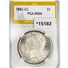 Image 1 : 1882-CC Morgan Silver Dollar PGA MS66