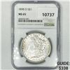 Image 1 : 1898-O Morgan Silver Dollar NGC MS65