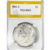 Image 1 : 1901-S Morgan Silver Dollar PGA MS63