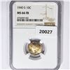 Image 1 : 1940-S Mercury Silver Dime NGC MS66 FB