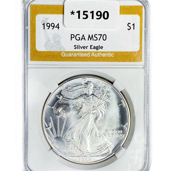 1994 American Silver Eagle PGA MS70