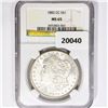 Image 1 : 1883-CC Morgan Silver Dollar NGC MS65