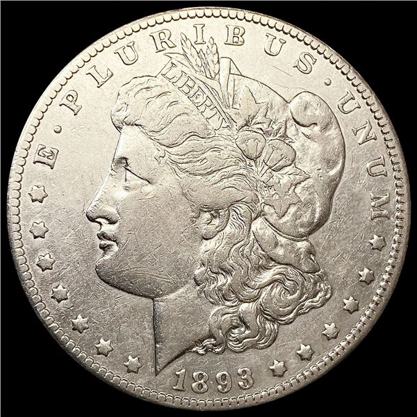 1893-CC Morgan Silver Dollar NEARLY UNCIRCULATED