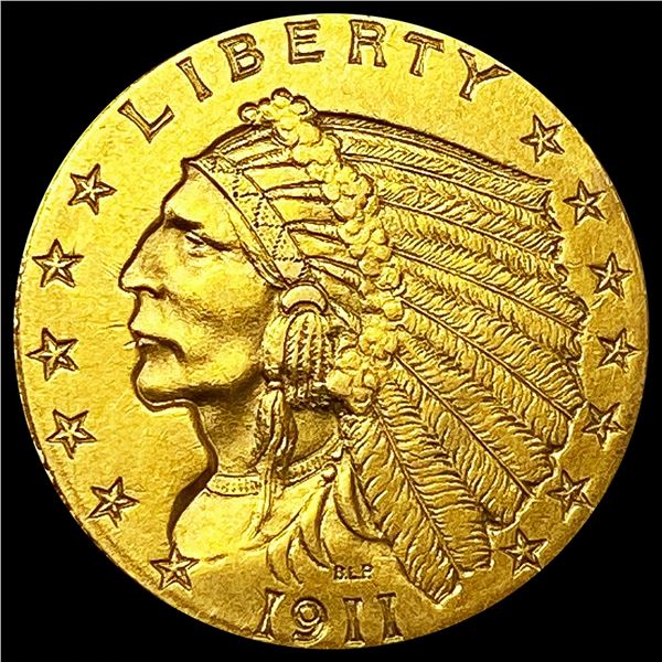 1911 $2.50 Gold Quarter Eagle UNCIRCULATED