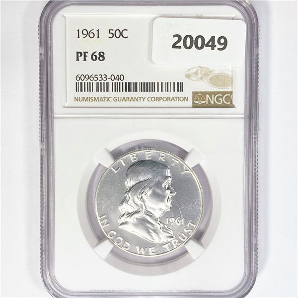 1961 Franklin Half Dollar NGC PF68