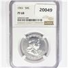 Image 1 : 1961 Franklin Half Dollar NGC PF68