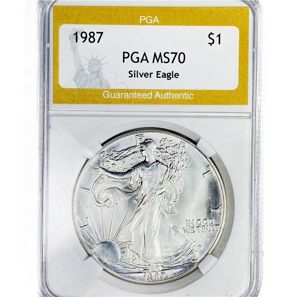 1987 American Silver Eagle PGA MS70