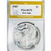 Image 1 : 1987 American Silver Eagle PGA MS70