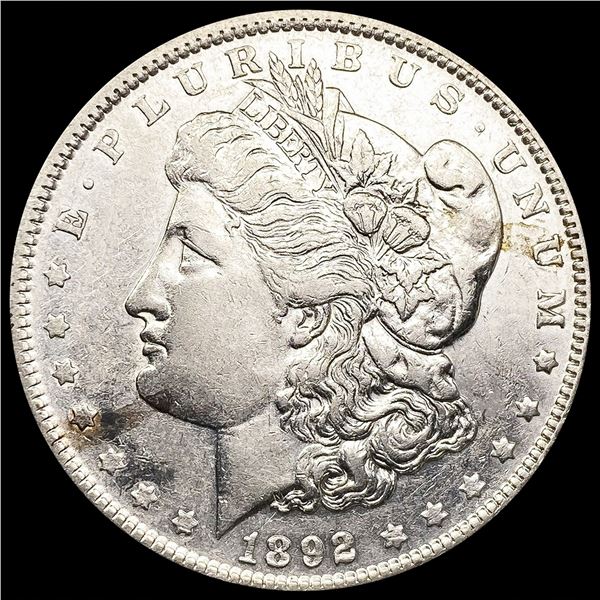 1892 Morgan Silver Dollar CLOSE UNCIRCULATED