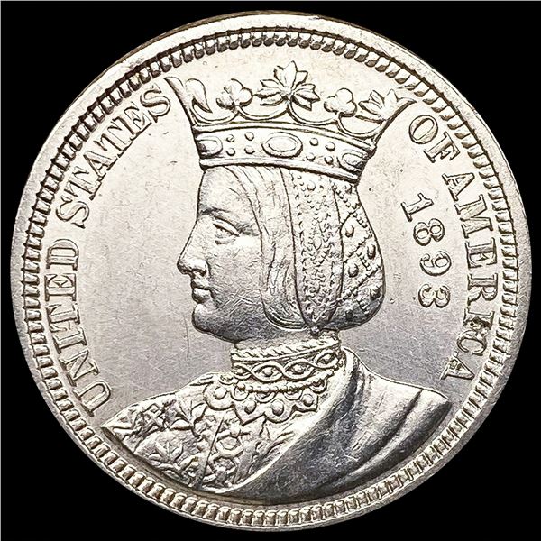 1893 Isabella Silver Quarter UNCIRCULATED