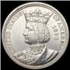 Image 1 : 1893 Isabella Silver Quarter UNCIRCULATED