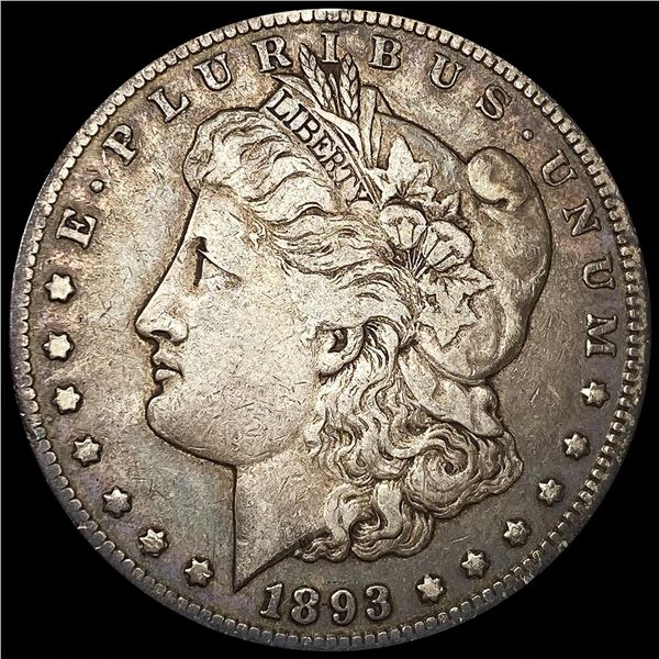 1893-CC Morgan Silver Dollar LIGHTLY CIRCULATED