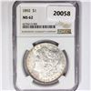 Image 1 : 1892 Morgan Silver Dollar NGC MS62