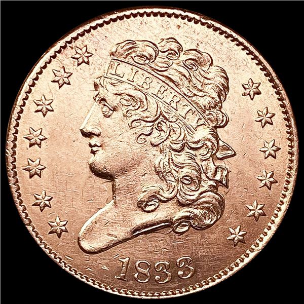 1833 RD Classic Head Half Cent UNCIRCULATED