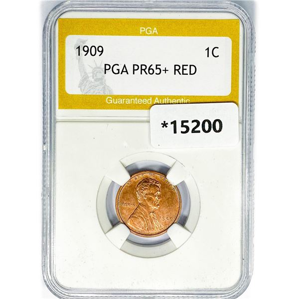 1909 Wheat Cent PGA PR65+ RED