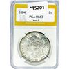 Image 1 : 1884 Morgan Silver Dollar PGA MS63 VAM-3