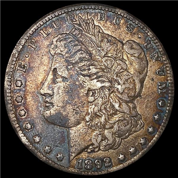 1892-CC Morgan Silver Dollar ABOUT UNCIRCULATED