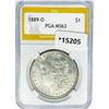 1889-O Morgan Silver Dollar PGA MS63