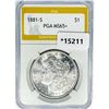 1881-S Morgan Silver Dollar PGA MS65+
