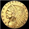 1914 $2.50 Gold Quarter Eagle LIGHTLY CIRCULATED