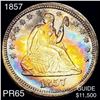Image 1 : 1857 Seated Liberty Quarter GEM PROOF