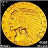 1915-S $5 Gold Half Eagle UNCIRCULATED+