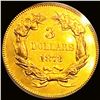 Image 2 : 1873 $3 Gold Piece UNCIRCULATED PL