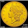 1850 $20 Gold Double Eagle CHOICE AU