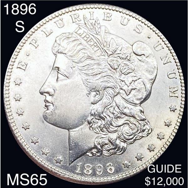 1896-S Morgan Silver Dollar GEM BRILLIANT UNC