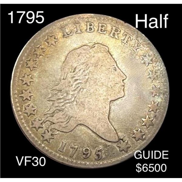 1795 Flowing Hair Half Dollar LIGHTLY CIRCULATED