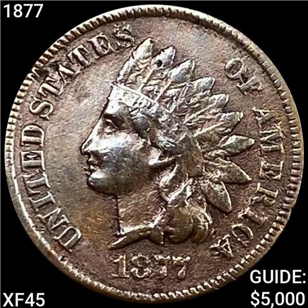 1877 Indian Head Cent LIGHTLY CIRCULATED