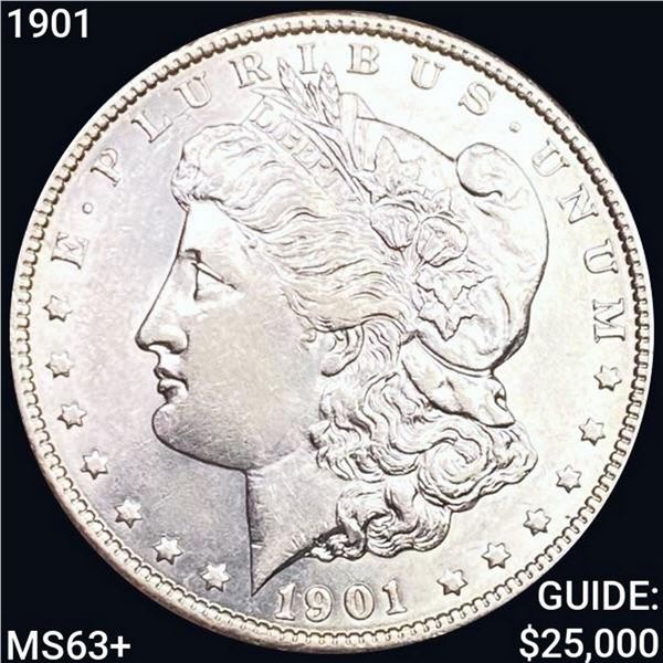 1901 Morgan Silver Dollar CHOICE BU +