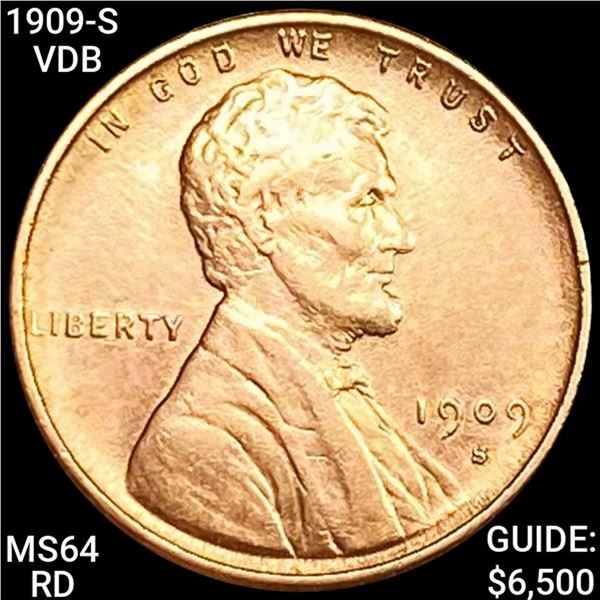 1909-S VDB Wheat Cent CHOICE BU RD