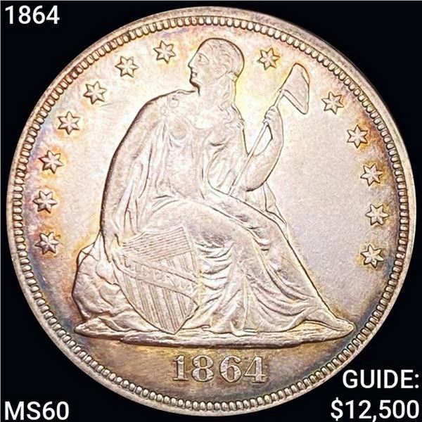 1864 Seated Liberty Dollar UNCIRCULATED