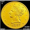 1847-O $10 Gold Eagle UNCIRCULATED