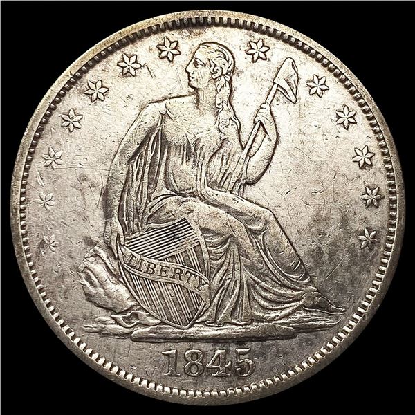 1845-O Seated Liberty Half Dollar LIGHT CIRC