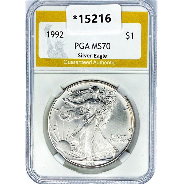 1992 American Silver Eagle PGA MS70